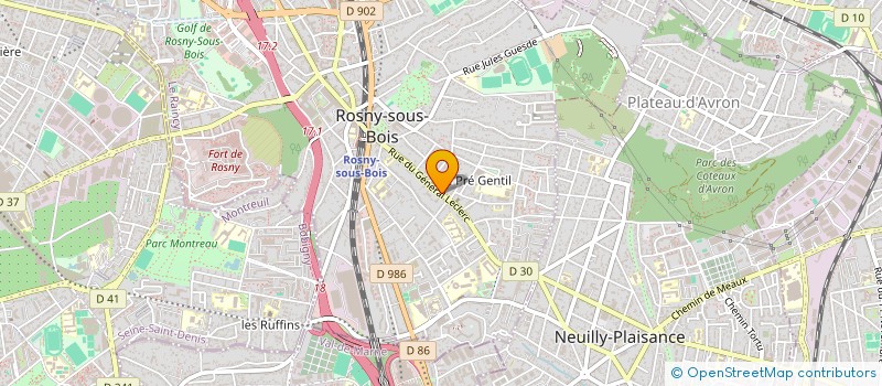 localisation de l'entreprise MONSIEUR MICHEL BOUSQUET à ROSNY-SOUS-BOIS