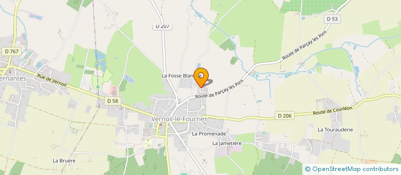 localisation de l'entreprise MONSIEUR MICHEL BOUTEILLER  NOYANT-VILLAGES