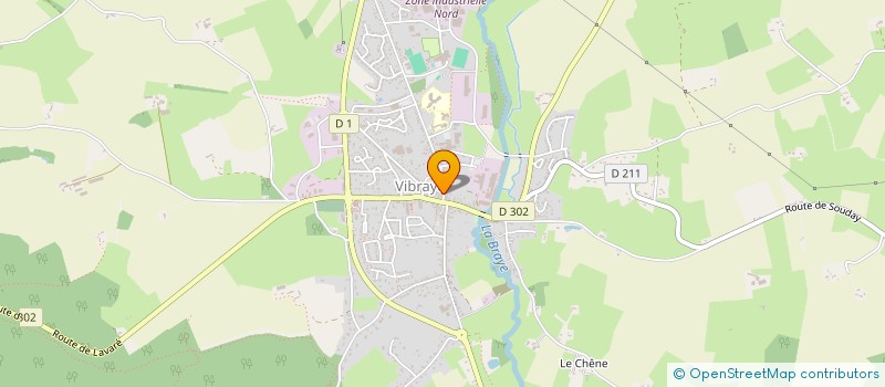 localisation de l'entreprise MONSIEUR MICHEL BOUTIER à VIBRAYE