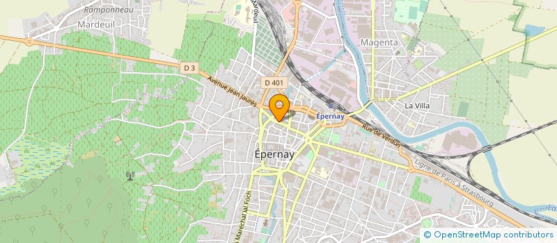 localisation de l'entreprise MONSIEUR MICHEL BOUTILLIER à EPERNAY