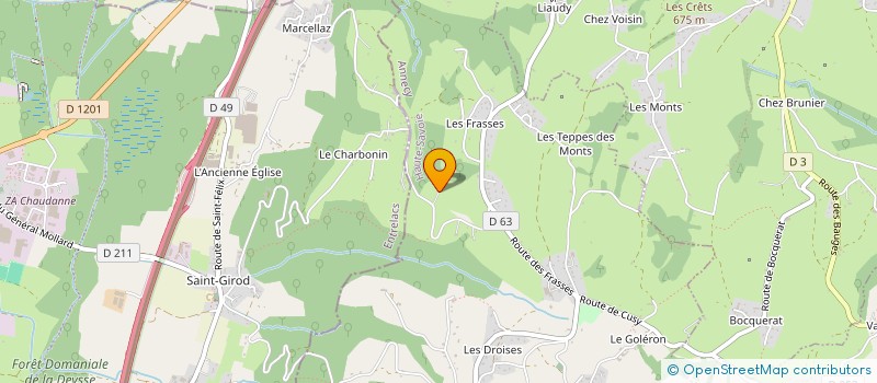 localisation de l'entreprise MONSIEUR MICHEL BOUVARD  CHAINAZ-LES-FRASSES