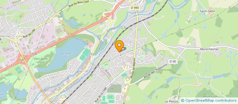 localisation de l'entreprise MONSIEUR MICHEL BOUVIER  BLANZY