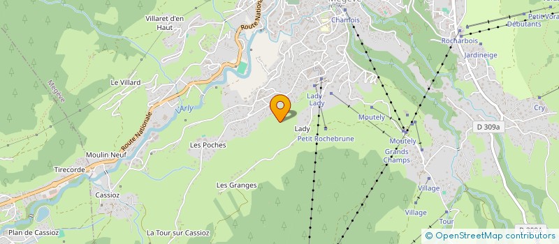 localisation de l'entreprise MONSIEUR MICHEL BOUVIER-GARZON  PRAZ-SUR-ARLY