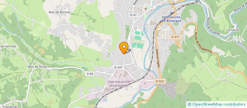 localisation de l'entreprise MONSIEUR MICHEL BOUYSSEL  VILLEFRANCHE-DE-ROUERGUE