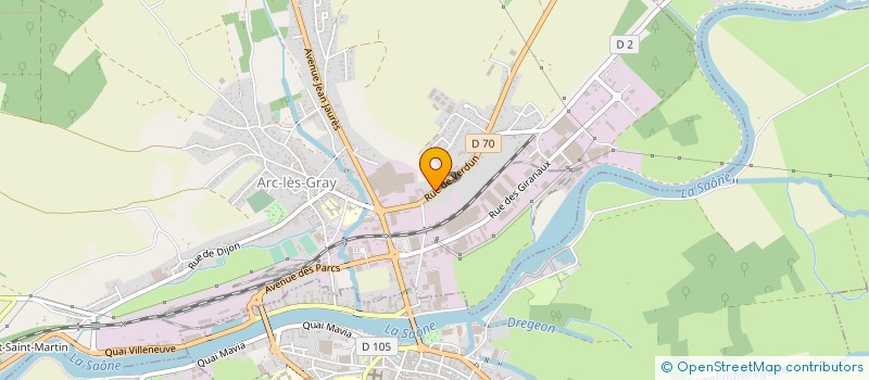 localisation de l'entreprise MONSIEUR MICHEL BOYER  ARC-LES-GRAY