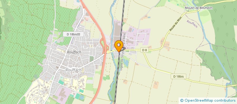 localisation de l'entreprise MONSIEUR MICHEL BRAENDEL  ROUFFACH