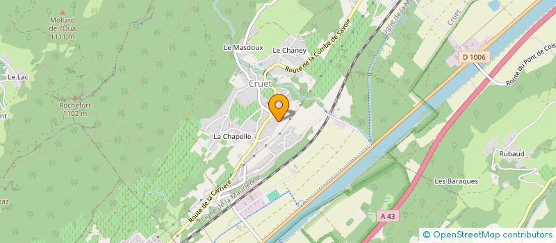 localisation de l'entreprise MONSIEUR MICHEL BRAGA  CRUET