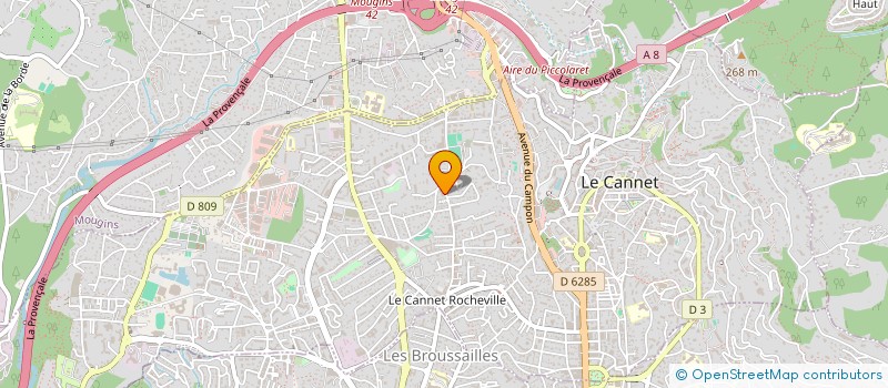 localisation de l'entreprise MONSIEUR MICHEL BRAHIMI à LE CANNET