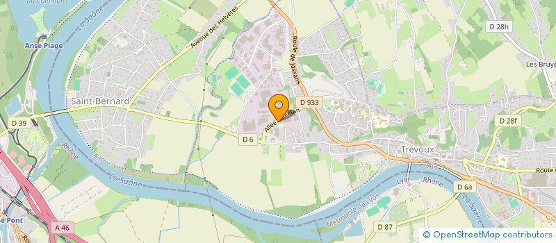 localisation de l'entreprise MONSIEUR MICHEL BRANCHY  TREVOUX