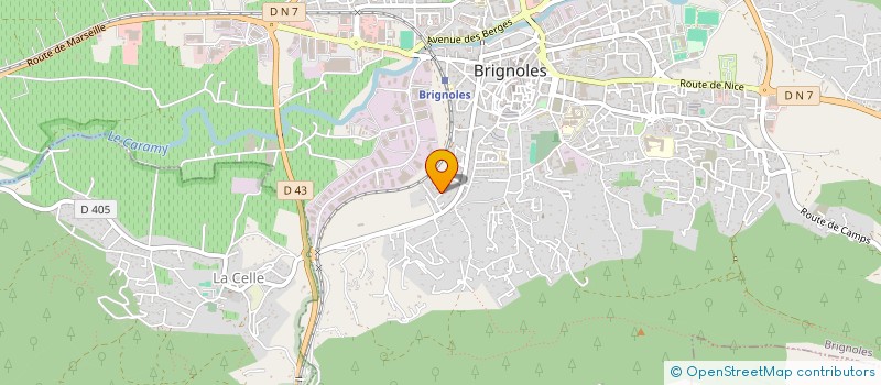 localisation de l'entreprise MONSIEUR MICHEL BRANDLY à BRIGNOLES
