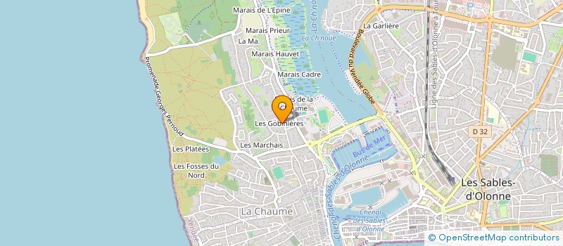 localisation de l'entreprise MONSIEUR MICHEL BRAUD à LES SABLES D'OLONNE