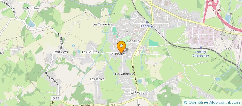 localisation de l'entreprise MONSIEUR MICHEL BREME  LENTILLY