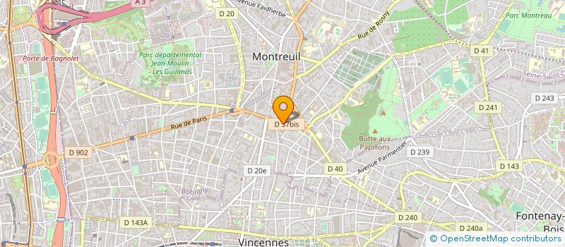 localisation de l'entreprise MONSIEUR MICHEL BRESSON à MONTREUIL