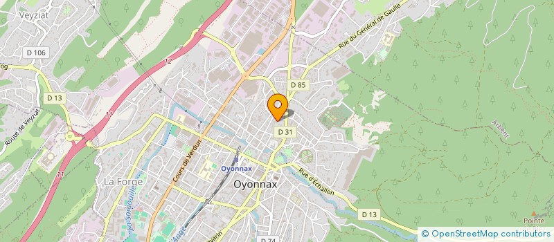 localisation de l'entreprise MONSIEUR MICHEL BRET à OYONNAX