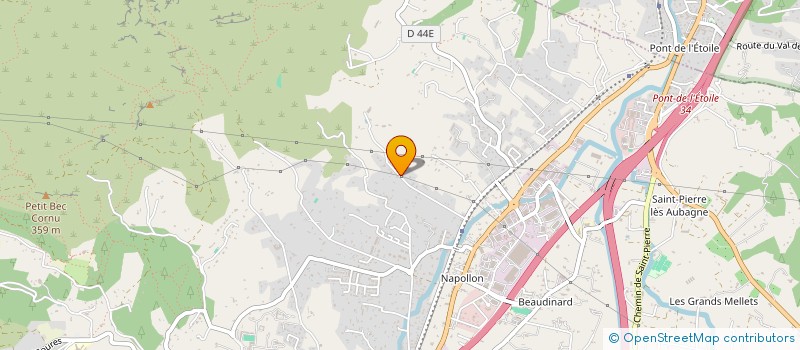 localisation de l'entreprise MONSIEUR MICHEL BRETON  AUBAGNE