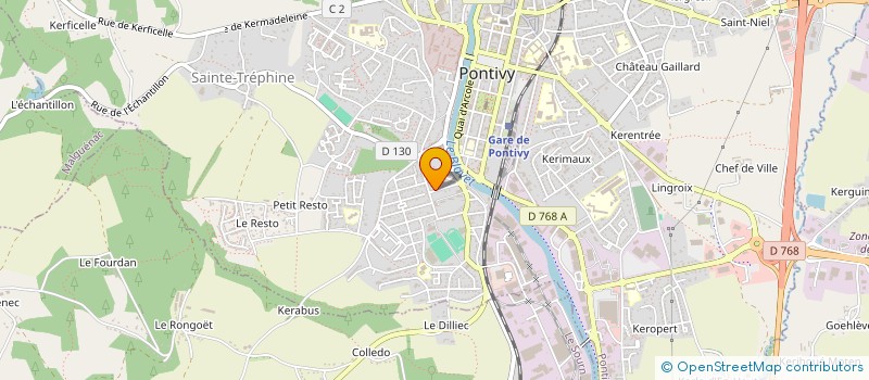 localisation de l'entreprise MONSIEUR MICHEL BRIAND à PONTIVY