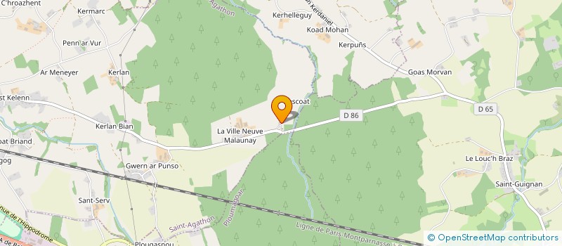 localisation de l'entreprise MONSIEUR MICHEL BRIAND  SAINT-AGATHON