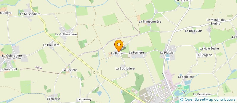 localisation de l'entreprise MONSIEUR MICHEL BRIAND  MESANGER