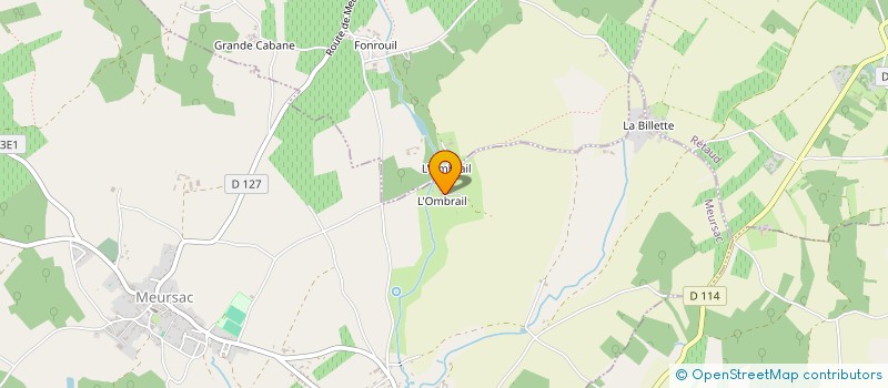 localisation de l'entreprise MONSIEUR MICHEL BRIDIER  MEURSAC