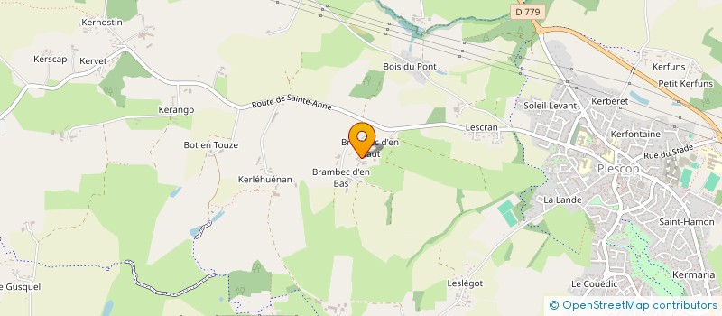 localisation de l'entreprise MONSIEUR MICHEL BRIEL  PLESCOP