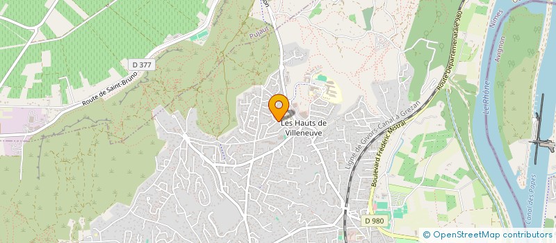 localisation de l'entreprise MONSIEUR MICHEL BRIFFAUD  VILLENEUVE-LES-AVIGNON