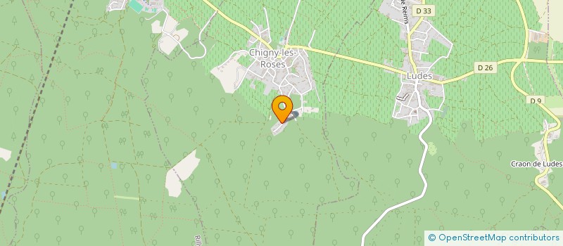 localisation de l'entreprise MONSIEUR MICHEL BRIFFOTEAUX  CHIGNY-LES-ROSES