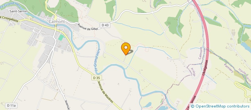 localisation de l'entreprise MONSIEUR MICHEL BRIGNOL  CALMONT