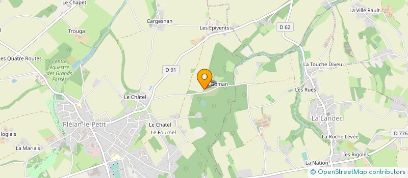 localisation de l'entreprise MONSIEUR MICHEL BRIOT DE LA CROCHAIS à PLELAN-LE-PETIT