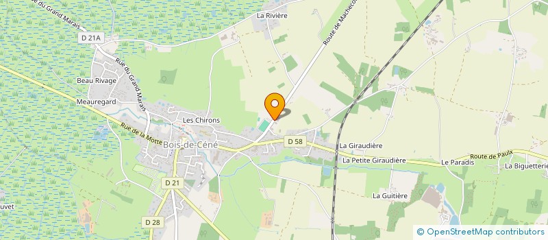 localisation de l'entreprise MONSIEUR MICHEL BRITON  BOIS-DE-CENE