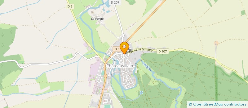 localisation de l'entreprise MONSIEUR MICHEL BROCARD  CHATEAUVILLAIN