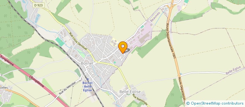 localisation de l'entreprise MONSIEUR MICHEL BROCHARD  BORNEL