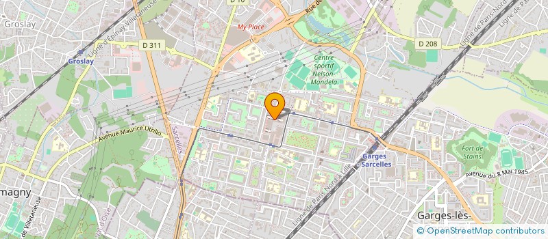 localisation de l'entreprise MONSIEUR MICHEL BROCHE  SARCELLES