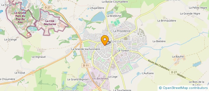 localisation de l'entreprise MONSIEUR MICHEL BROCHU  LES EPESSES