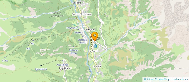 localisation de l'entreprise MONSIEUR MICHEL BRONDELLO  VALLOUISE-PELVOUX