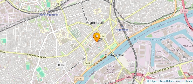 localisation de l'entreprise MONSIEUR MICHEL BROSSIER  ARGENTEUIL