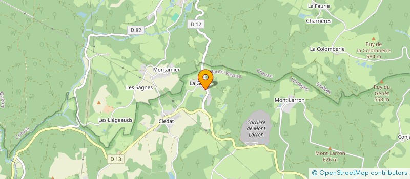 localisation de l'entreprise MONSIEUR MICHEL BROUSSE  SAINT-JULIEN-LE-PETIT