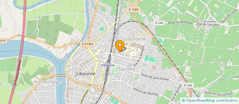 localisation de l'entreprise MONSIEUR MICHEL BROUSTE  LIBOURNE