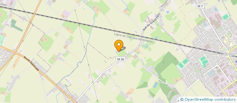 localisation de l'entreprise MONSIEUR MICHEL BROUTIN  HOUPLINES