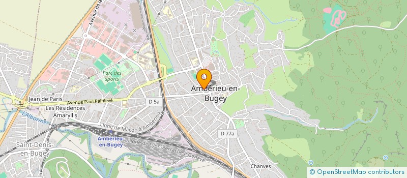 localisation de l'entreprise MONSIEUR MICHEL BROYER  AMBERIEU-EN-BUGEY