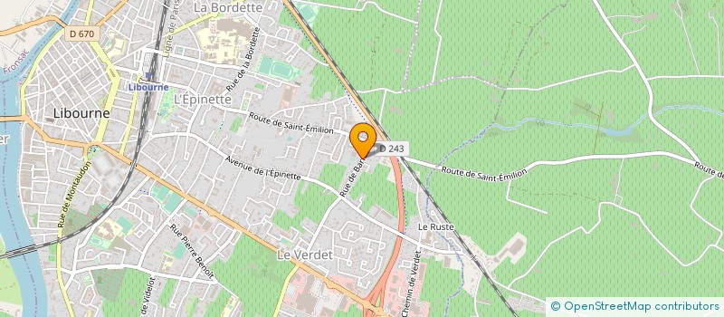 localisation de l'entreprise MONSIEUR MICHEL BRU à LIBOURNE