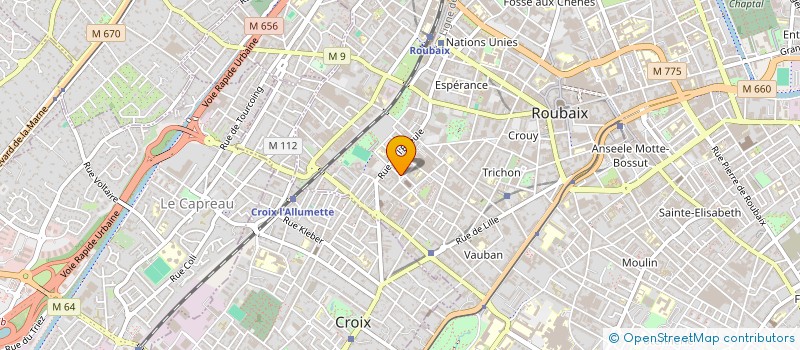 localisation de l'entreprise MONSIEUR MICHEL BRUEY à ROUBAIX