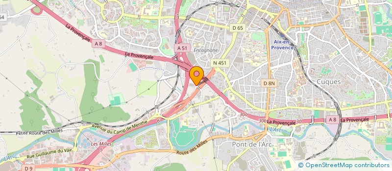 localisation de l'entreprise MONSIEUR MICHEL BRUN  AIX-EN-PROVENCE