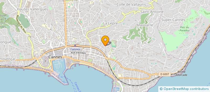 localisation de l'entreprise MONSIEUR MICHEL BRUN à CANNES