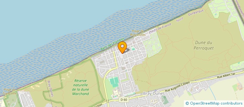 localisation de l'entreprise MONSIEUR MICHEL BRUNEAU  BRAY-DUNES