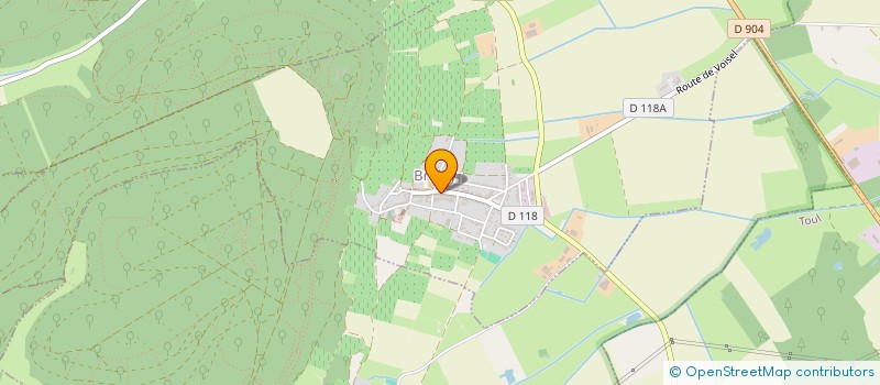 localisation de l'entreprise MONSIEUR MICHEL BRUNEL  BRULEY