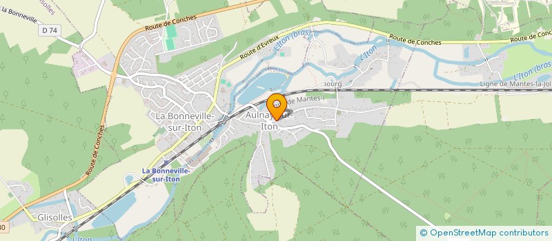 localisation de l'entreprise MONSIEUR MICHEL BRUNET  AULNAY-SUR-ITON