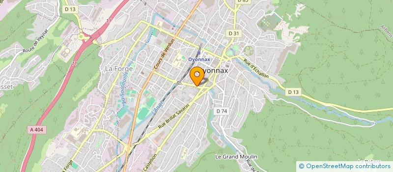 localisation de l'entreprise MONSIEUR MICHEL BULIN à OYONNAX