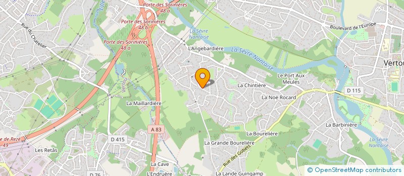 localisation de l'entreprise MONSIEUR MICHEL BULTEAU à VERTOU