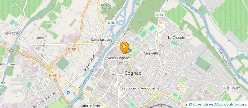 localisation de l'entreprise MONSIEUR MICHEL BUREAU à COGNAC