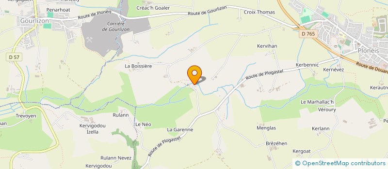 localisation de l'entreprise MONSIEUR MICHEL BUREL  PLONEIS